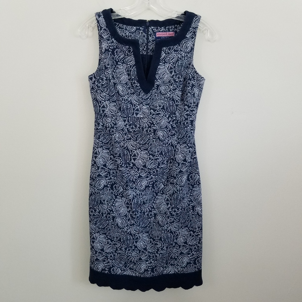 Vineyard Vines Floral & Pineapple Cotton Dress